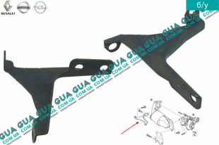Кронштейн крепления катализатора ( выхлопной трубы )   