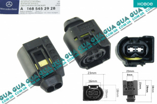 Фишка / разъем топливной форсунки дизельной электронной CDI 1шт.   