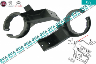 Кронштейн крепления расширительного бачка гидроусилителя руля   