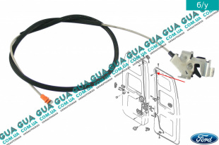 Замок задней левой двери ( верхний )   