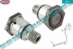 Перепускной клапан ( пустотелый болт / винт ) M14 LDV / ЛДВ MAXUS 2005- 2.5CDI (2499 куб.см.)