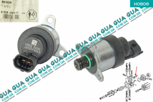 Клапан, система впрыска / Редукционный клапан ТНВД Common Rail   