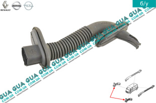 Защитный кожух проводки передней левой / правой двери ( гофра )   