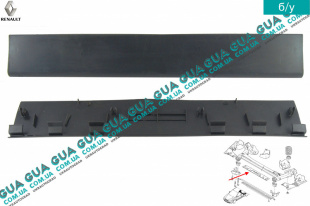 Молдинг / декоративная накладка / защита задней балки центральная   