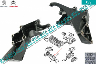 Кронштейн двигателя правый   
