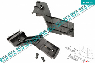 Кронштейн крепления бампера заднего ( правый )   