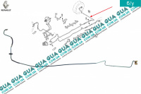 Тормозная трубка правая ( от заднего тормозного шланга ) ( зеленая )