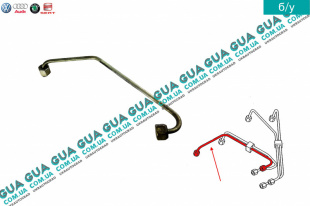  Трубка цилиндра 1 топливной системы ( от форсунки к ТНВД )   