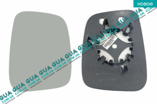 Вкладыш зеркала заднего вида правый без подогрева VW / ВОЛЬКС ВАГЕН TRANSPORTER V 2003- / ТРАНСПОРТЕР 5 03- 2.0TDI (1968 куб.см.)