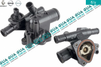 Корпус термостата / термостат / Фланец охлаждающей жидкости Nissan / НИССАН X-Trail T31 / ИКС-ТРЭЙЛ Т31 2.0dCi (1995 куб. см.)