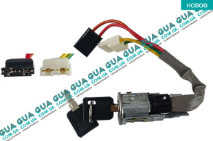 Замок зажигания ( контактная группа / замок вала рулевого колеса )   