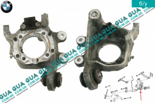 Цапфа задняя левая под АБС / ABS BMW / БМВ 5-series E60 2003-2010 535d ( 2993 куб. см.)