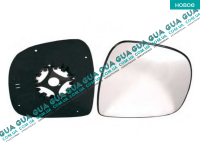 Вкладыш зеркала заднего вида правый без подогрева (асф.) 2010-