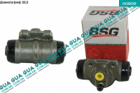 Цилиндр тормозной задний ( барабан ) с 91-00 Ford / ФОРД TRANSIT 1985-2000 / ТРАНЗИТ 85-00 2.9i (2935 куб.см)