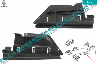 Крышка защитная ручки задней двери левой   