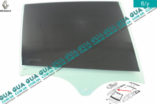 Стекло двери задней правой универсал   