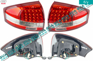 Фонарь задний левый / правый комплект 2шт ( седан ) Audi / АУДИ A6 1998-2005 1.8 ( 1781куб. см. )