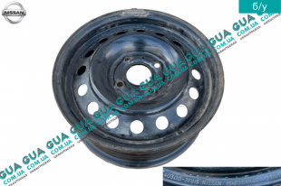 Диск колесный R15 6J.CH 4x114 ET-45  металлический ( стальной / железный ) Nissan / НИССАН ALMERA N16 / АЛЬМЭРА Н16 2.2 DCI ( 2184 куб.см.)