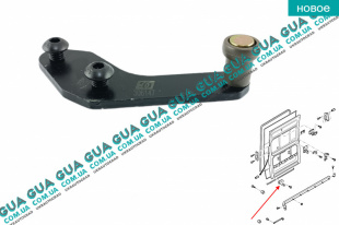 Ролик боковой правой сдвижной двери нижний   