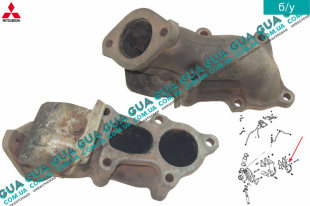 Коллектор выпускной турбины Mitsubishi / МИТСУБИСИ L200 1996-2006 / Л200 96-06 2.5TD 4WD (2477 куб.см.)