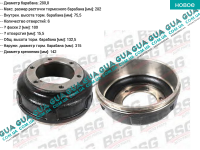 Тормозной барабан ( RWD ) ( спаренные колеса )