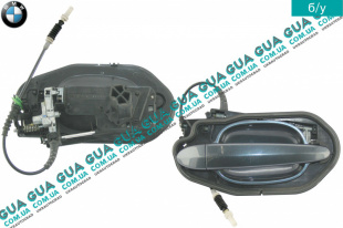 Ручка задней правой двери наружная BMW / БМВ 5-series E60 2003-2010 525d ( 2497 куб. см.)