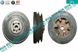  Шкив коленвала демпферный ( коленчатого вала клиноременнной передачи)   