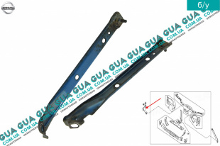 Опора радиатора передняя ( правая ) Nissan / НИССАН ALMERA N16 / АЛЬМЭРА Н16 2.2 DCI ( 2184 куб.см.)