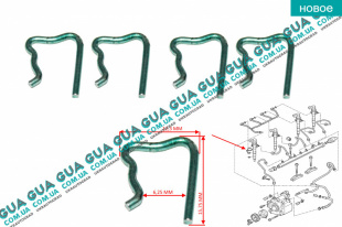 Фиксатор обратки / зажим форсунки ( защелка / крепёж / клипса / стопор / скоба SIEMENS / VDO ) 1 шт.) 1 шт.   