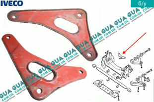 Кронштейн передней подвески левый  ( рессорная балка )   