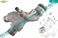 Трубка системы охлаждения водяной помпе Chevrolet / ШЕВРОЛЕТ Captiva 2006-2011 2.0D ( 1991куб.см. )