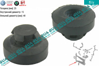 Подушка крепления основного радиатора ( нижняя ) 1шт