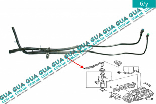 Патрубок / трубка топливной системы ( топливного бака ) Toyota / ТОЙОТА DYNA 2001- 3.0D-4D (2982 куб.см.)