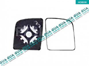 Вкладыш зеркала заднего вида правый без подогрева 2009-   