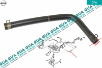 Патрубок / трубка топливной системы от заливной горловины к топливному баку Nissan / НИССАН ALMERA N16 / АЛЬМЭРА Н16 2.2 DCI ( 2184 куб.см.)