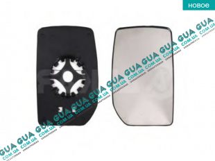 Вкладыш зеркала заднего вида левый без подогрева   