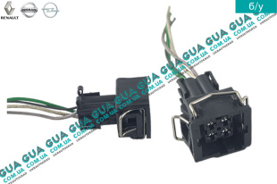 Фишка / разъем з проводами ( штекер датчика температуры жидкости корпуса термостата ) 4 контакта   