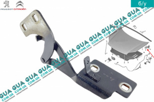 Петля капота левая   