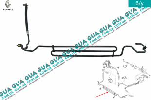 Трубка гидроусилителя руля ( радиатор охлаждения ГУРа )   