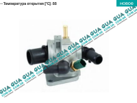 Корпус термостата / термостат / фланец охлаждающей жидкости ( 88 С )