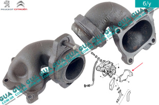 Выпускной патрубок турбины ( колено / фланец )   