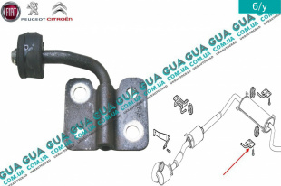 Кронштейн крепления выхлопной системы левый ( подушка / опора )   