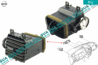 Дефлектор / воздушная заслонка обдува кабины центральная левая Nissan / НИССАН ALMERA N16 / АЛЬМЭРА Н16 2.2 DCI ( 2184 куб.см.)