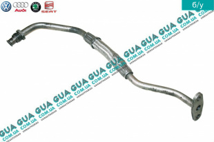 Трубка обратки масла с турбины ( слива масла )   