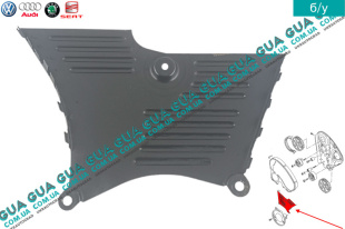 Защита ремня ГРМ ( средняя )   