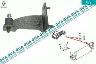 Кронштейн крепления выхлопной системы ( подушка / опора )   