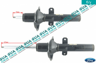 Амортизатор передний газовый ( стойка ) Ford / ФОРД TRANSIT 2006- / ТРАНЗИТ 06- 2.2TDCI (2198 куб.см.)