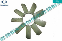 Крыльчатка двигателя под вискомуфту D455 лопастей 9 ( вентилятор охлаждения ) SsangYong / САНГЙОНГ KYRON 2.0XDI (1998 куб.см.)