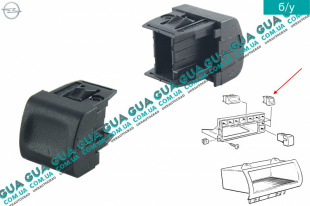Заглушка панели кнопок Opel / ОПЕЛЬ OMEGA B 2000-2003 / ОМЕГА Б 00-03 2.0i (1998 куб.см. )