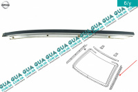 Уплотнитель / молдинг внешний лобового стекла ( левый ) Nissan / НИССАН ALMERA N16 / АЛЬМЭРА Н16 2.2 DCI ( 2184 куб.см.)